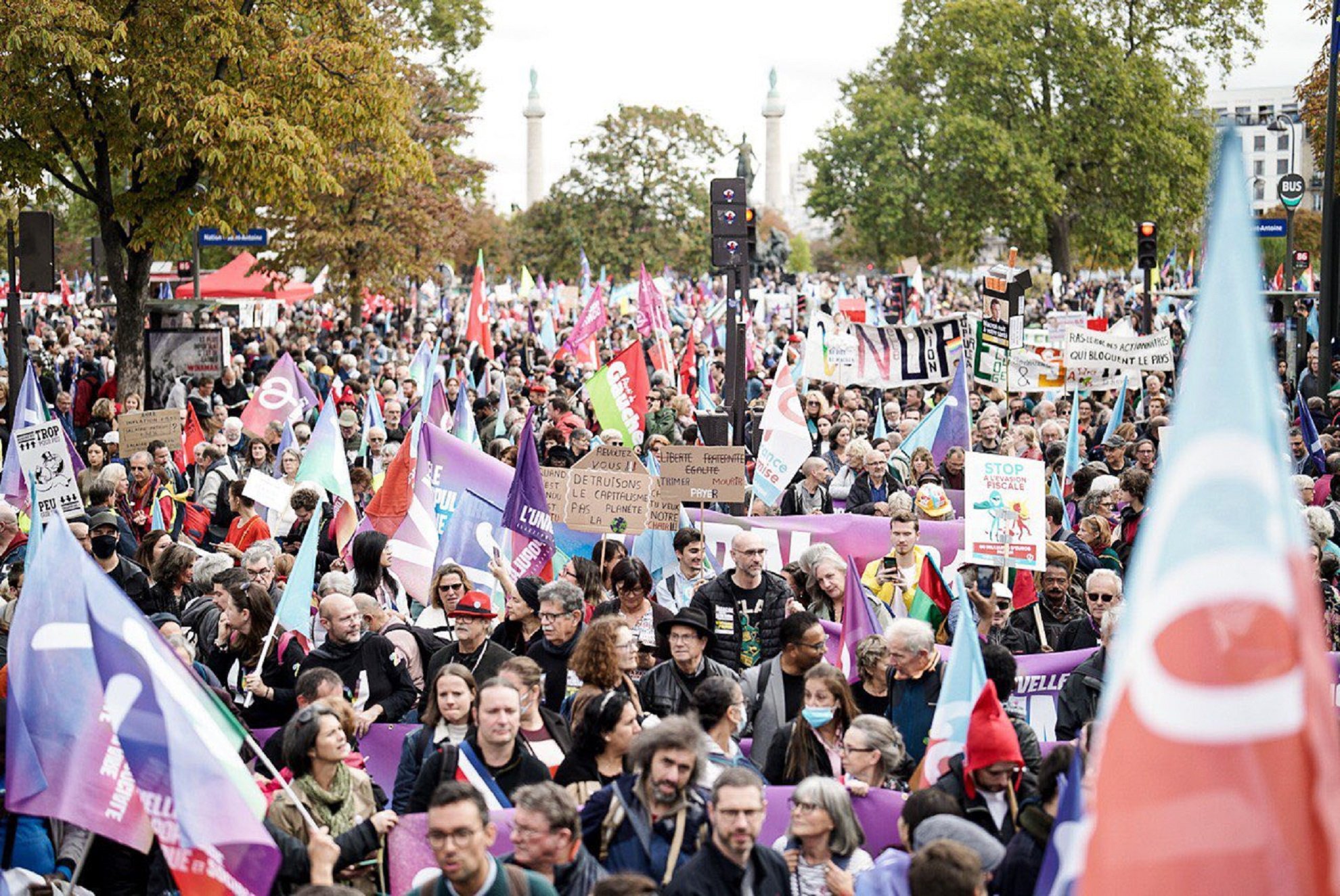 Manifestació França malestar general / Foto: @MaximeLaisneyFi