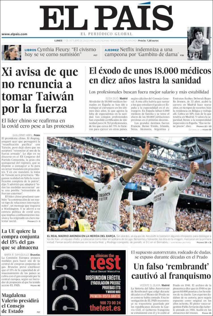 elpais 17 octubre 2022 elpais 17 octubre 2022