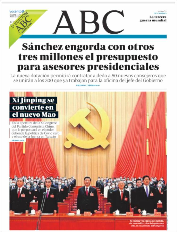 abc portada 17 octubre 2022 abc portada 17 octubre 2022