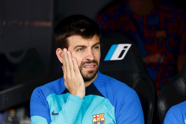 Gerard Piqué mano cara preocupado El Clásico / Foto: Europa Press