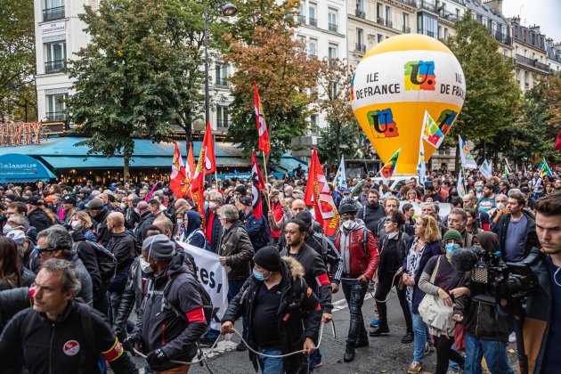 Manifestació vaga França Octubre 2022 / Foto: EFE Manifestació vaga França Octubre 2022 / Foto: EFE