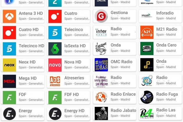 TDT Channels TDT Channels