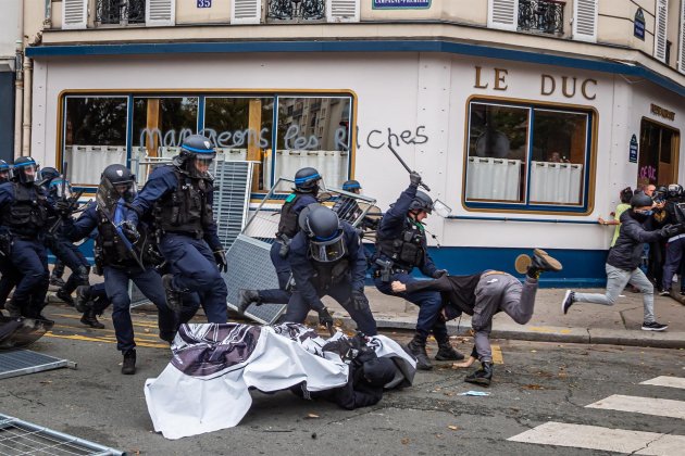 Vaga manifestació França Octubre 2022 / Foto: EFE