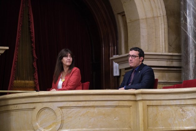 La presidenta del Parlament, Laura Borràs, al Ple del Parlament / Carlos Baglietto