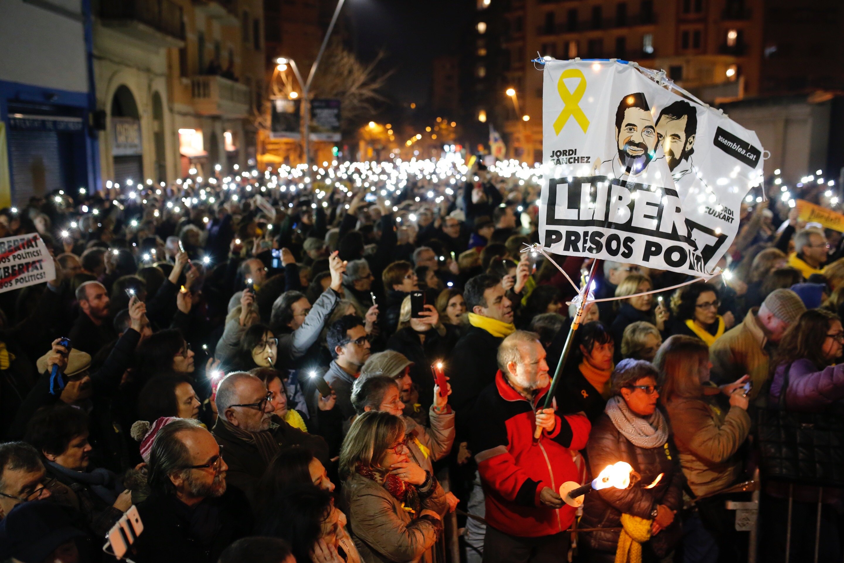 El independentismo recuerda los cuatro meses de prisión de los Jordis