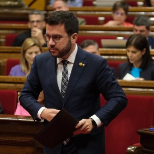 El president Pere Aragonès al Ple del Parlament / Carlos Baglietto