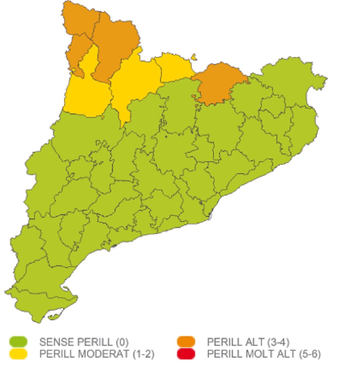 Vent perillós al Pirineu dijous, 20 octubre 2022 Meteocat