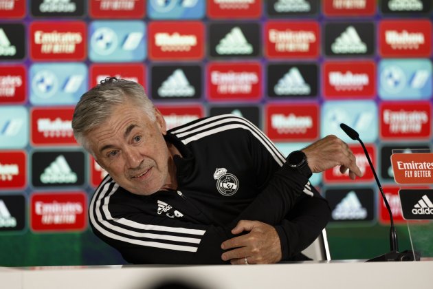 Carlo Ancelotti rueda prensa Real Madrid / Foto: EFE