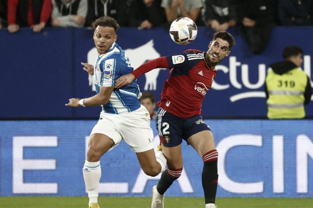 Martin Braithwaite Nacho Vidal Osasuna Espanyol / Foto: EFE Martin Braithwaite Nacho Vidal Osasuna Espanyol / Foto: EFE