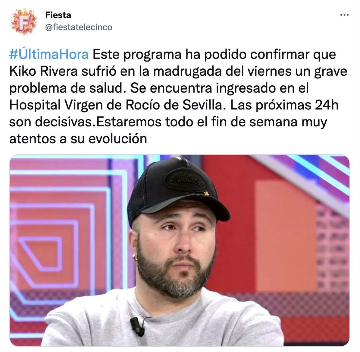 Kiko Rivera, ingresado