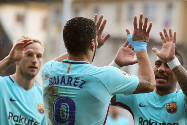 Suarez Rakitic Paulinho Barça Eibar gol EFE