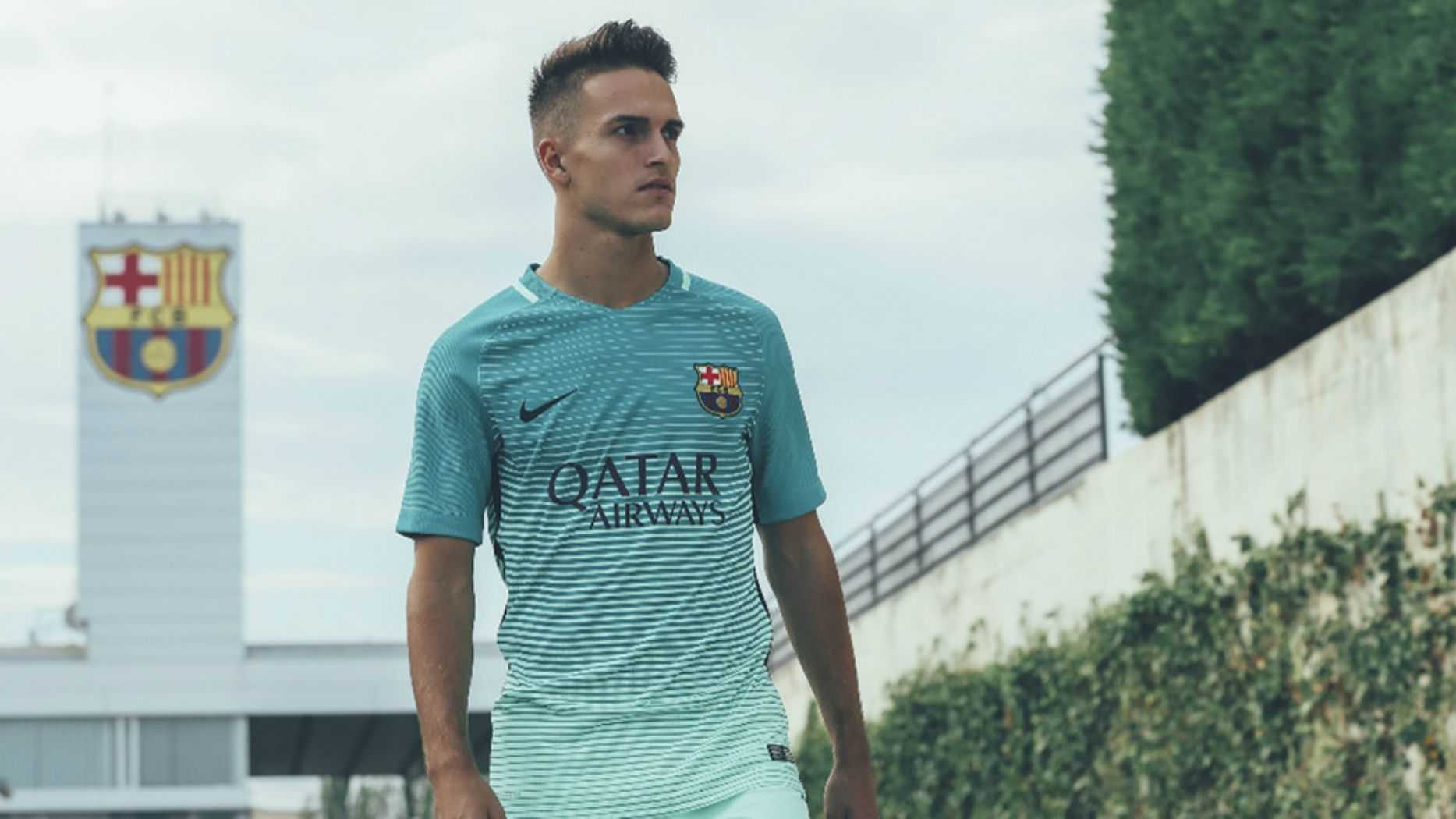 El Barça estrena la tercera equipació de color verd