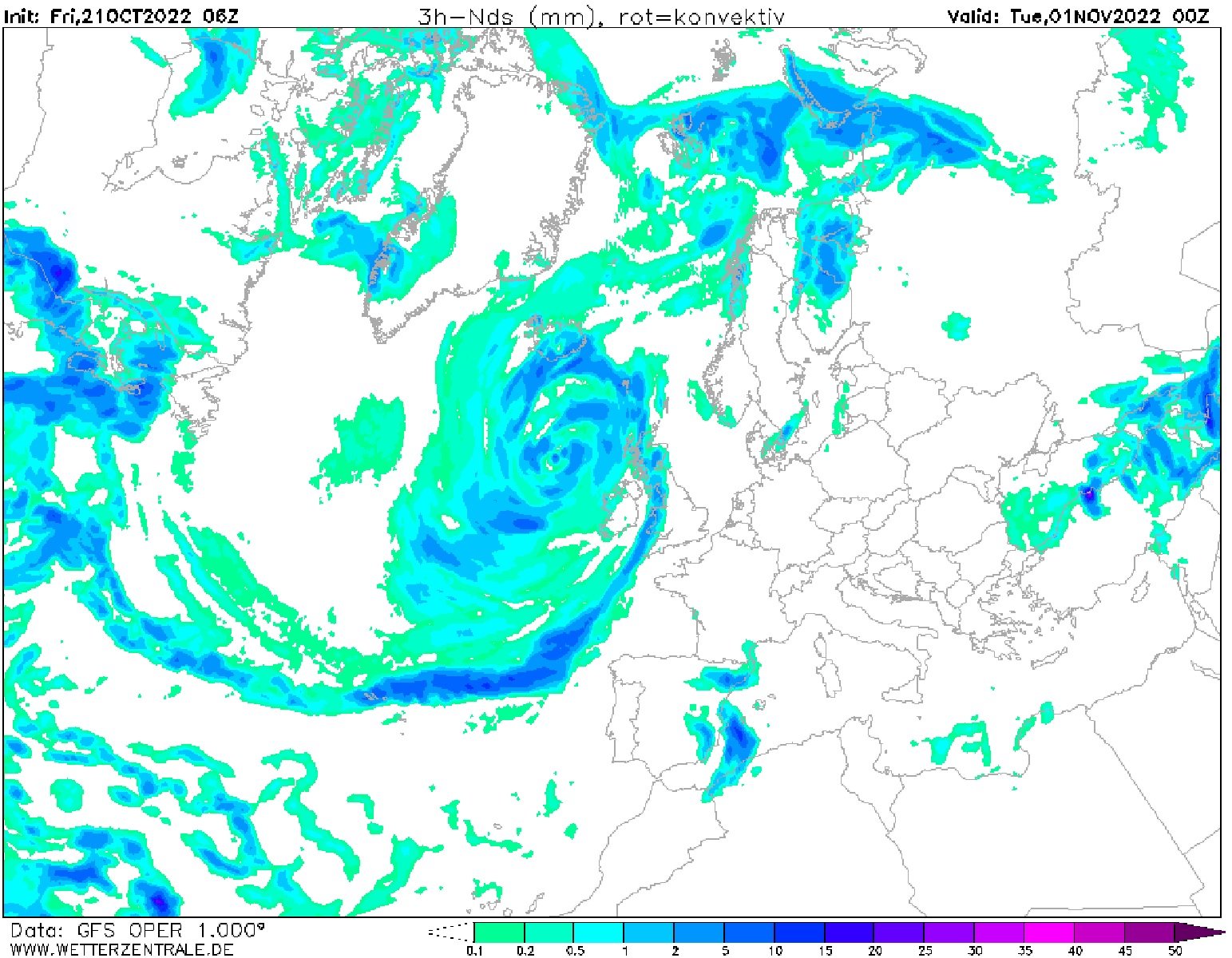 Quin temps farà pel pont de Tots Sants a Catalunya GFS Wetterzentrale