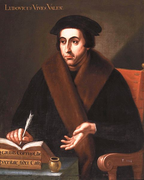 Retrato de Joan Lluis Vives (siglo XVI). Fuente Museo del Prado