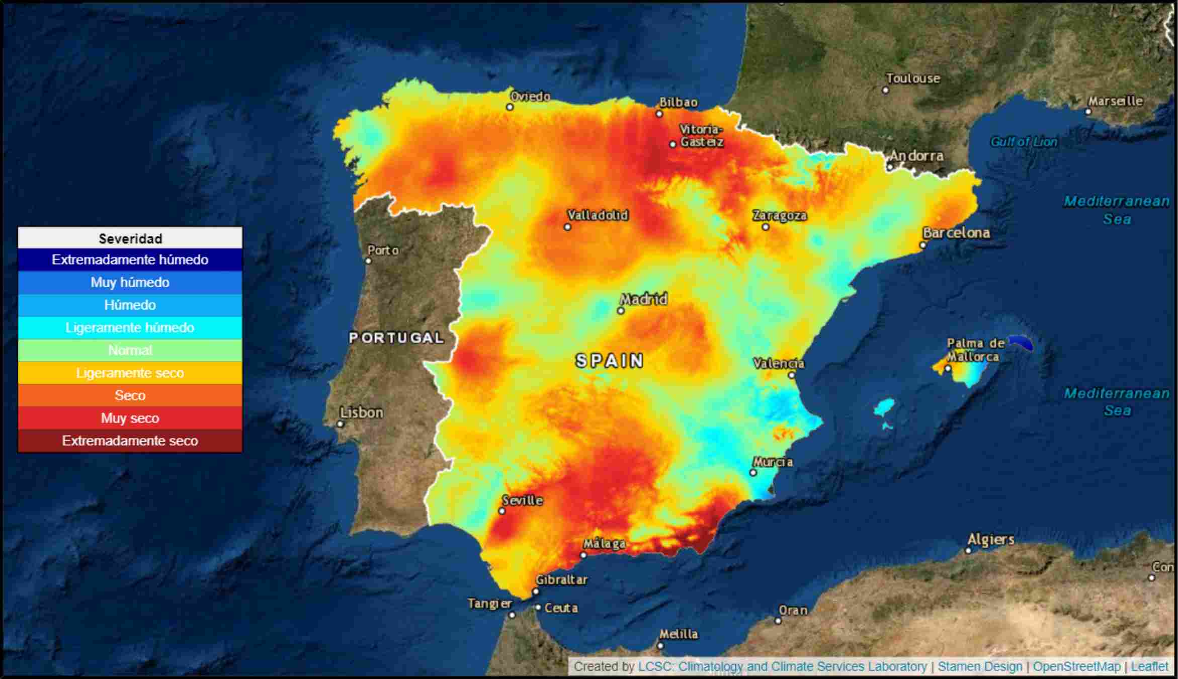 Sequera preocupant a quasi tota Catalunya / CSIC Sequera preocupant a quasi tota Catalunya / CSIC