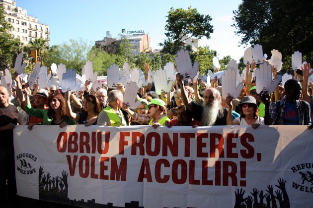 Manifestació refugiats ACN