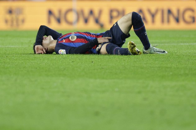 Gavi lesión golpe aductor Barça Athletic Club / Foto: EFE