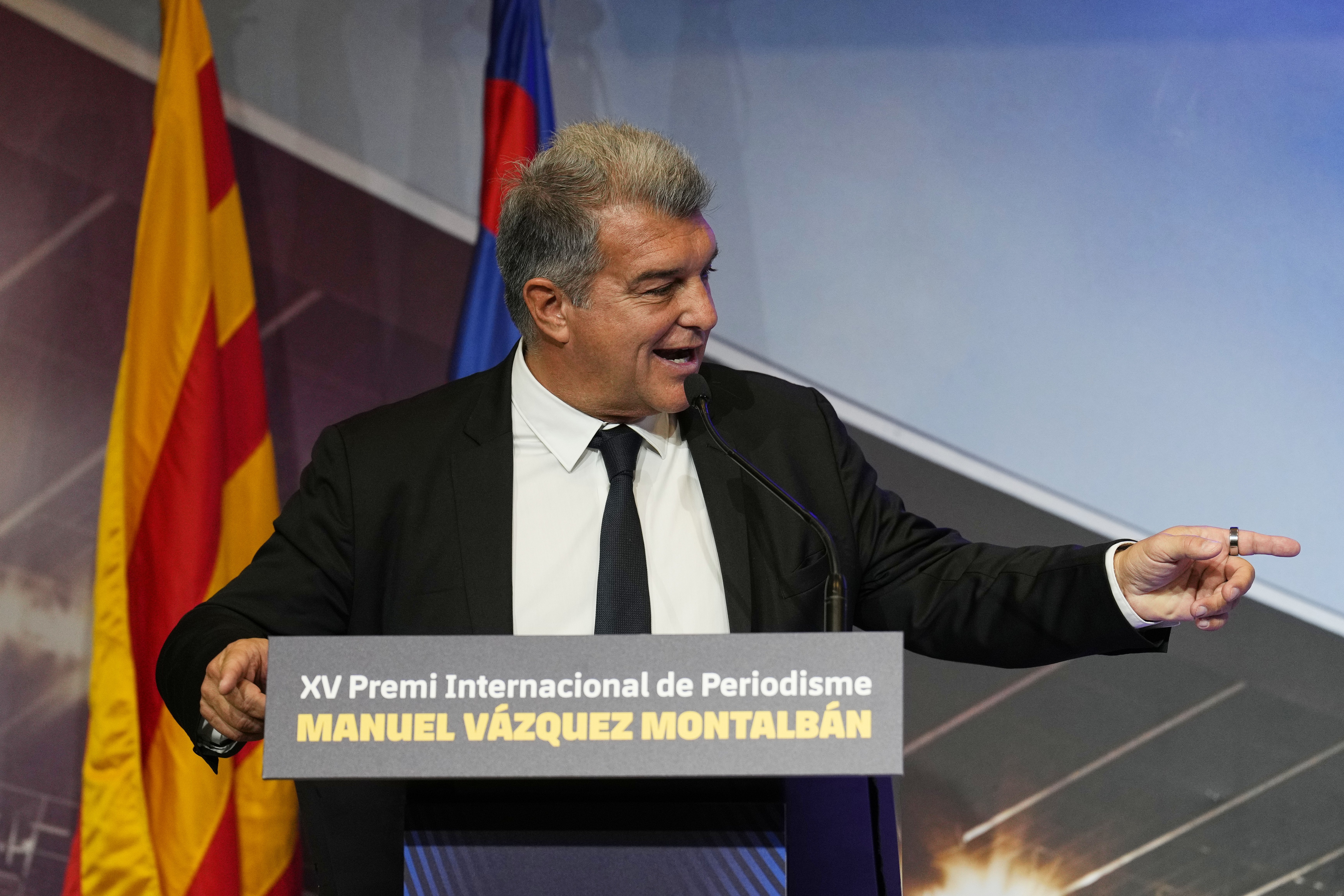 Joan Laporta rep en el comiat de Piqué: hi ha una frase que Gerard no perdona