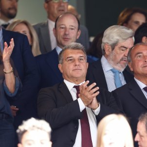 Joan Laporta aplaudiendo Barça / Foto: Europa Press