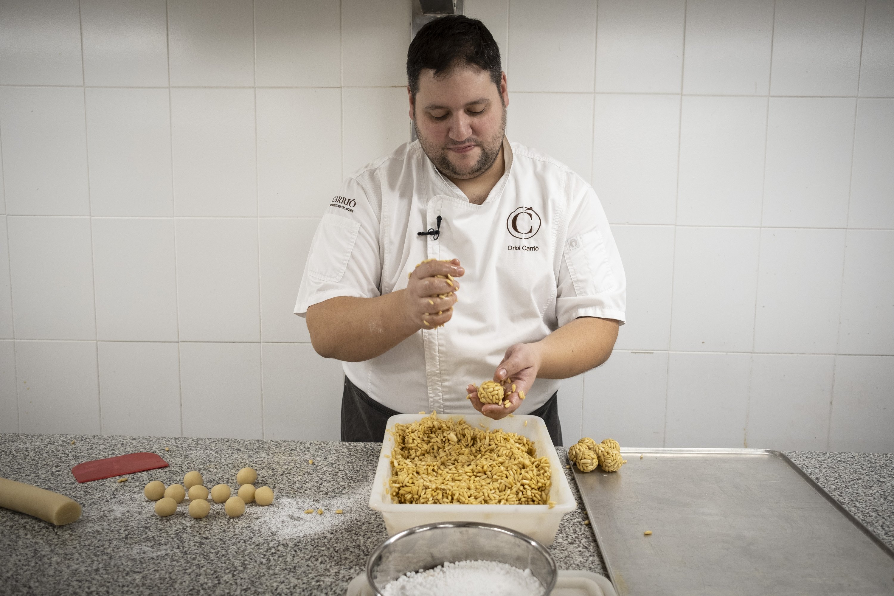 Pastisseria Carrió, millors panellets de catalunya, oriol carrió forntal / Foto: Carlos Baglietto