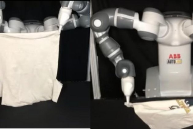 Robot plegado ropa