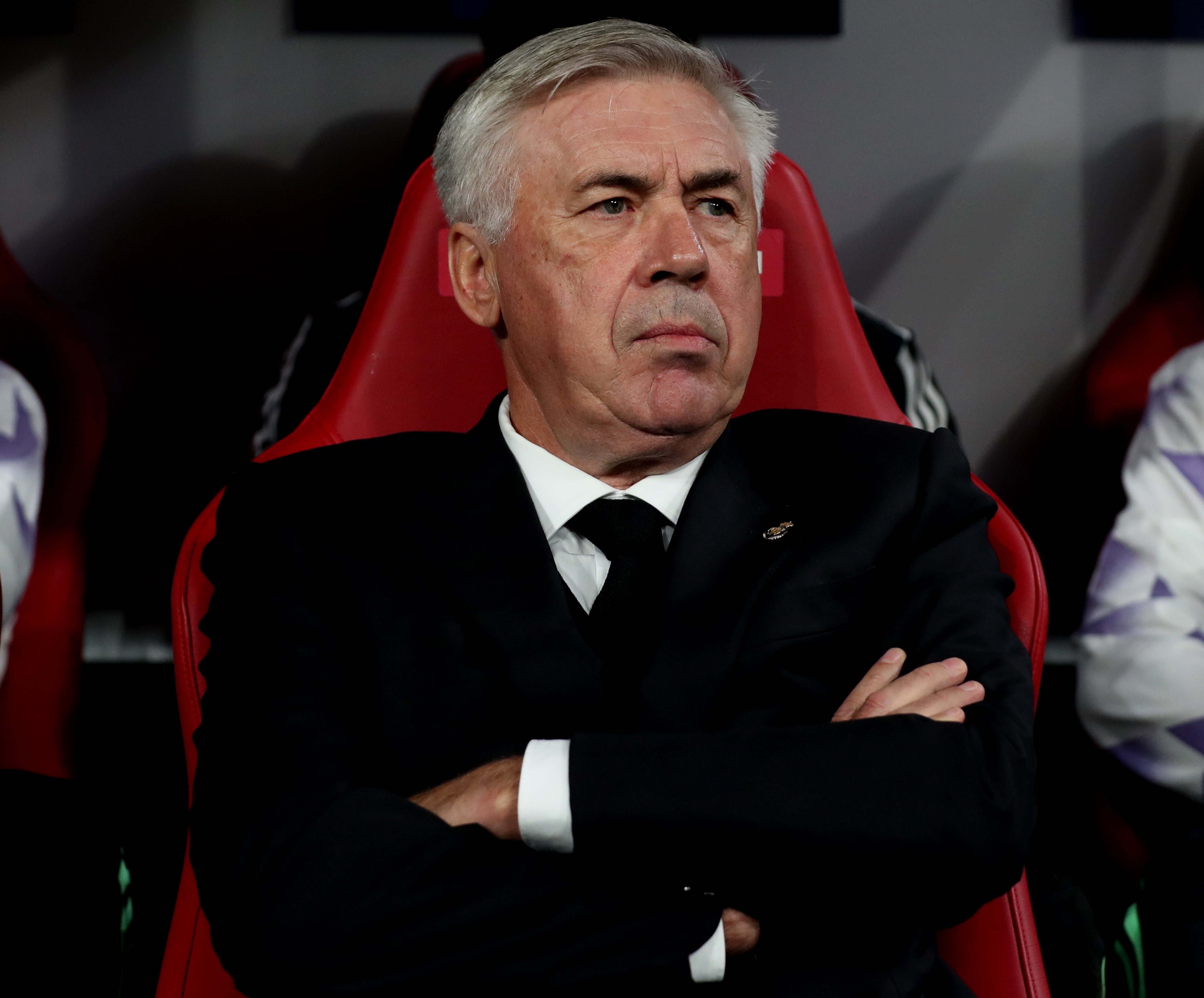 Carlo Ancelotti enfadado Real Madrid / Foto: EFE