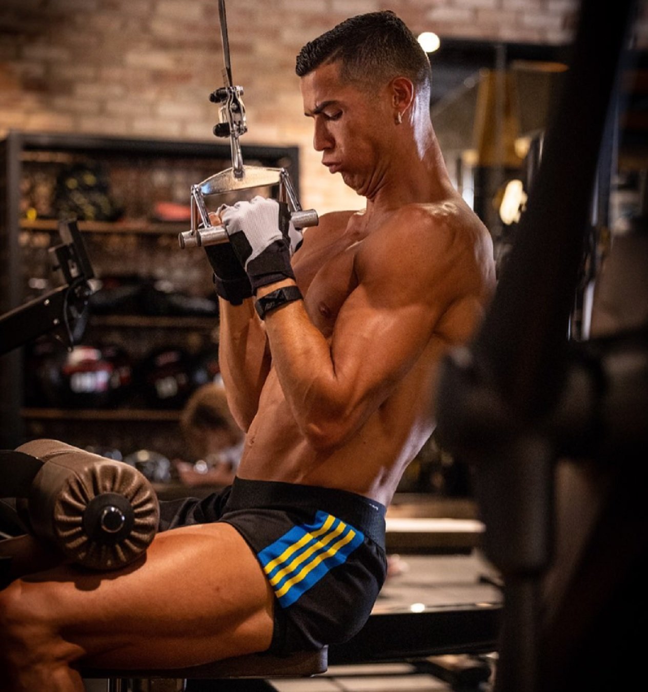 Cristiano en el gym - Instagram