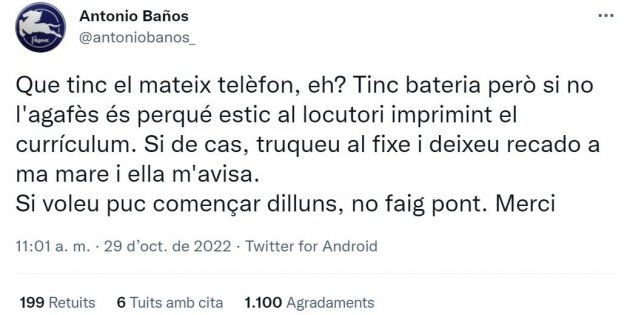 tuit antonio baños nomenament