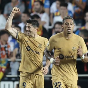 Lewandowski Barça Valencia / Foto: EFE