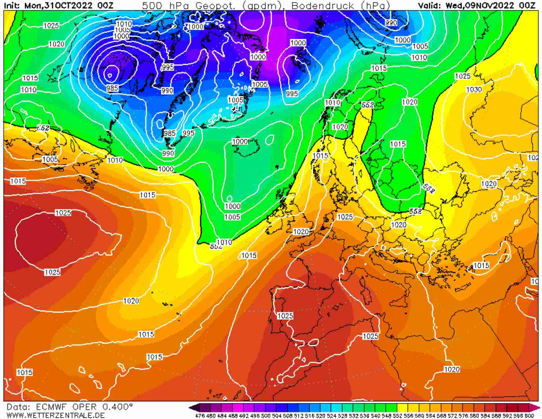 Más calor por|para la segunda semana de noviembre / www.wetterzentrale.de