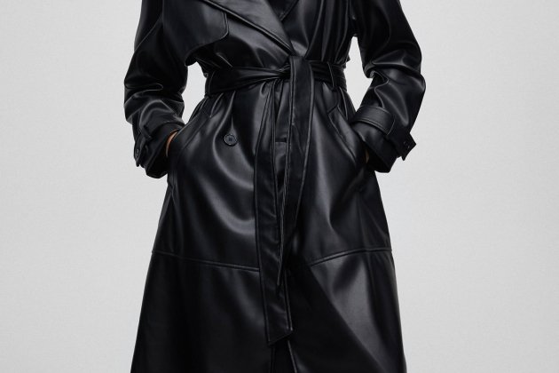 Gabardina efecto piel1 Gabardina efecto piel1