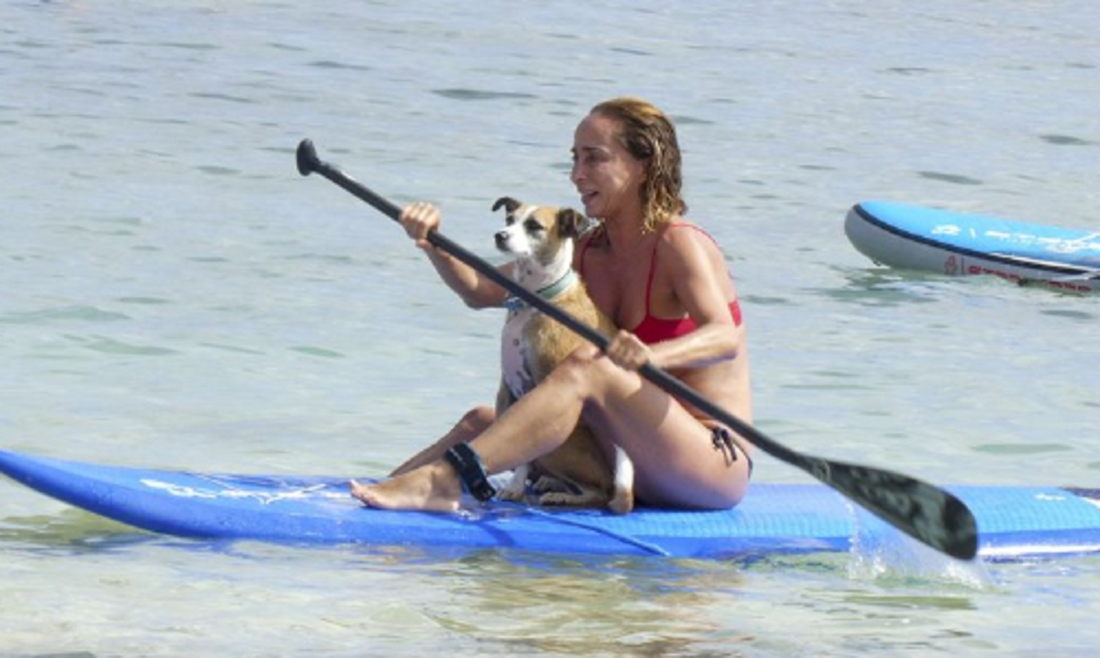 María Patiño y su perra Agencias María Patiño y su perra Agencias