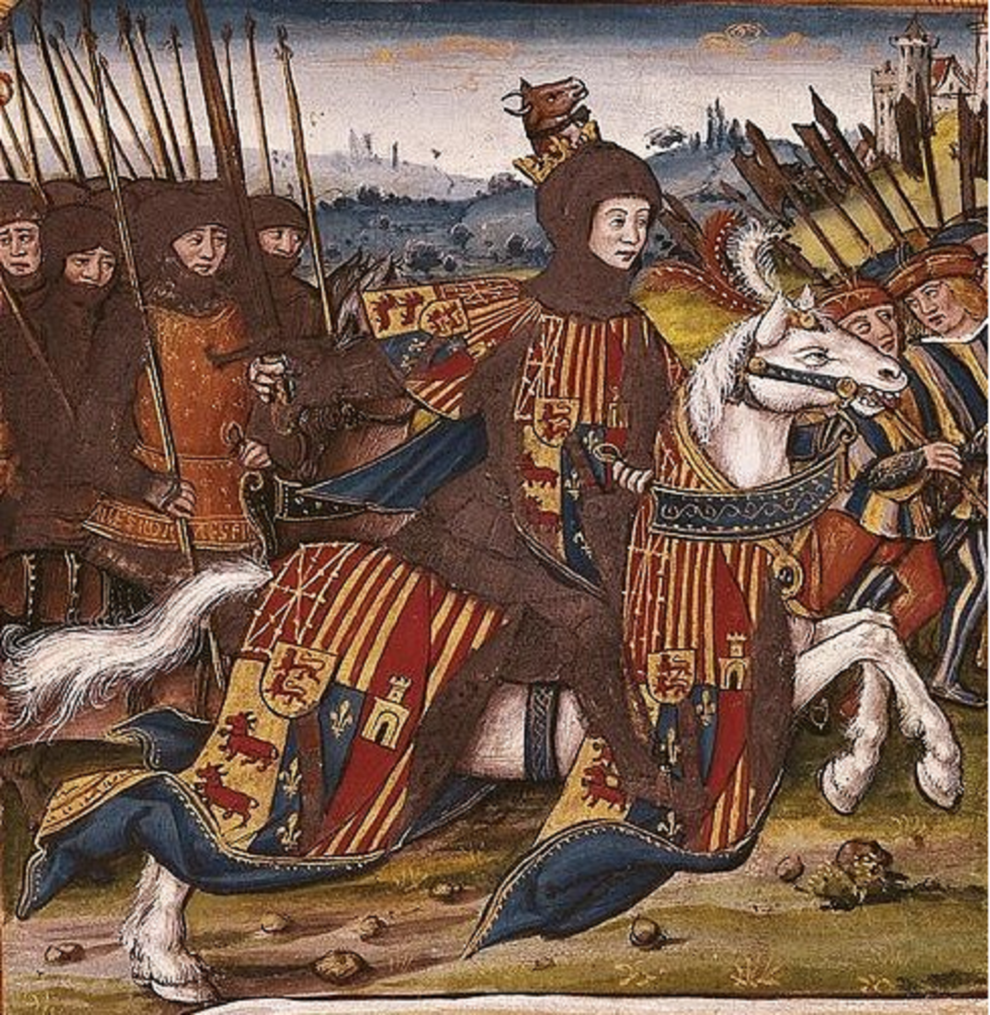 Los navarros coronan a Febo, de la casa andorrana de los Foix-Castellbó