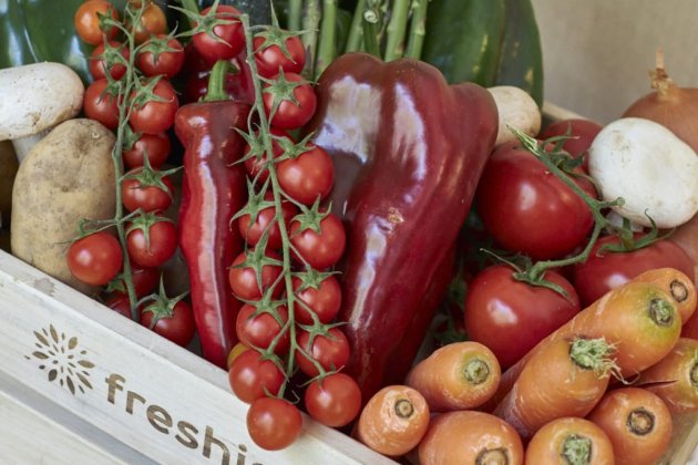 Caja de fruta y verdura de la start-up Freshis | Foto: Freshis