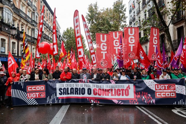 manifestació Madrid ccoo i ugt augment sou salari EFE