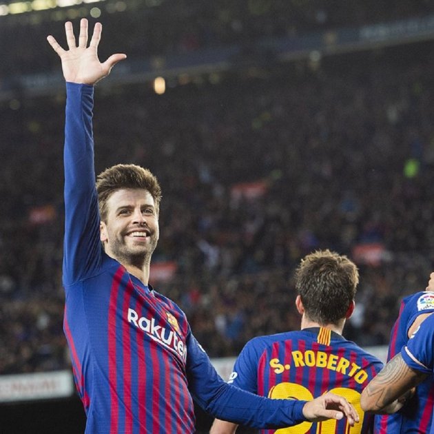 Gerard Piqué Barça manita / Foto: FC Barcelona