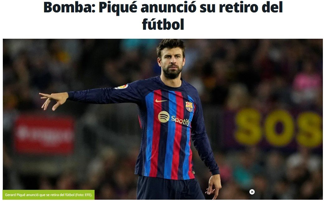 Gerard Piqué retirada Barça Olé