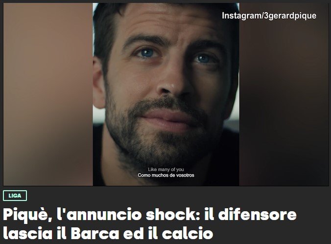 Gerard Piqué retirada Barça Corriere dello Sport