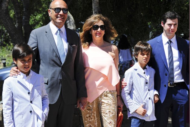 Ana Rosa Quintana y sus tres hijos, Álvaro, Juan y Jaime GTRES