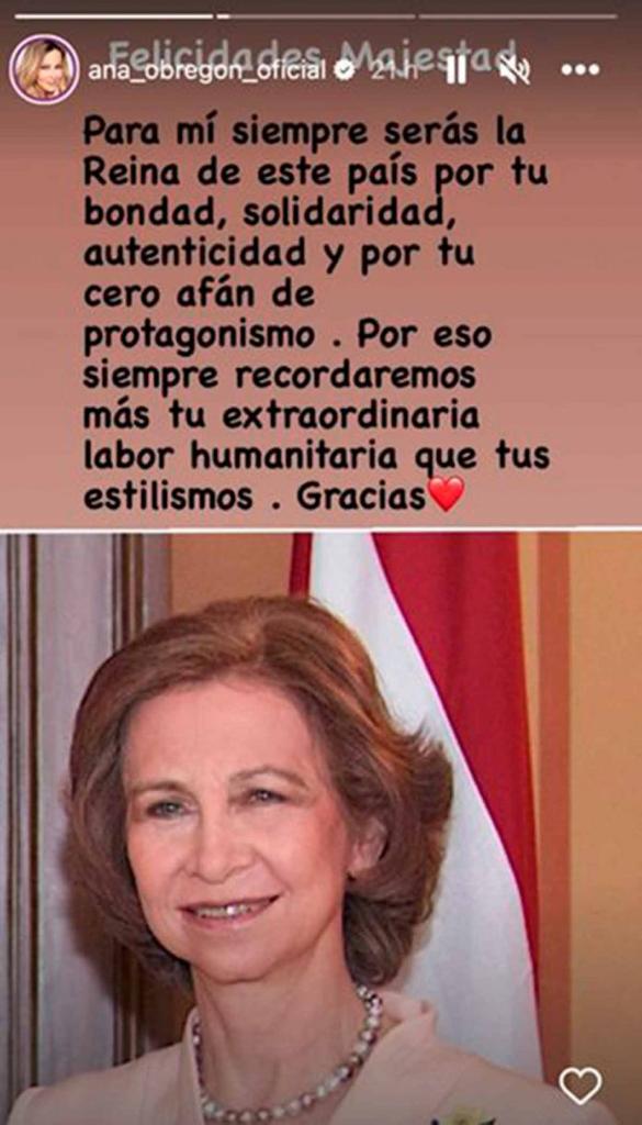 Ana Obregón contra Letizia Instagram