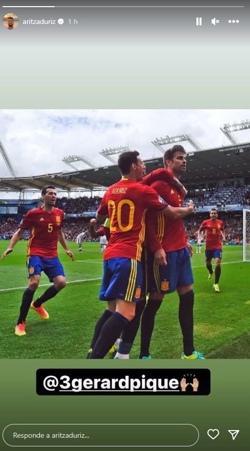 Aduritz y Piqué en Instagram Aduritz y Piqué en Instagram