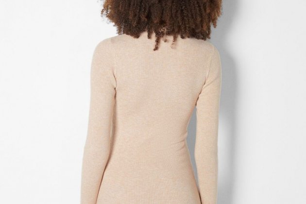 Vestit mini canalé coll perkins1