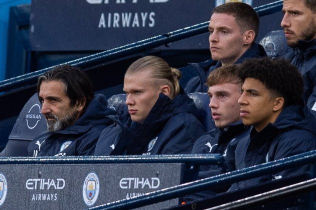 Haaland suplente Manchester City / Foto: EFE - Peter Powell