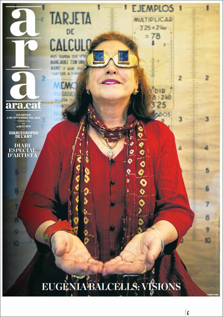 portada ARA 6 novembre 2022 portada ARA 6 novembre 2022