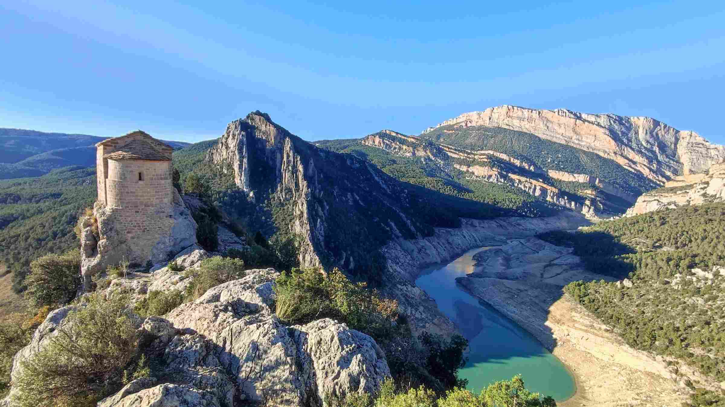 El embalse de Canelles está bajo mínimos, sólo al 27% de su capacidad / TWITTER: @lluispf