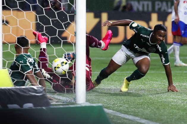 Endrick celebrando un gol cono el Palmeiras / Foto: EFE - Sebastiao Moreira