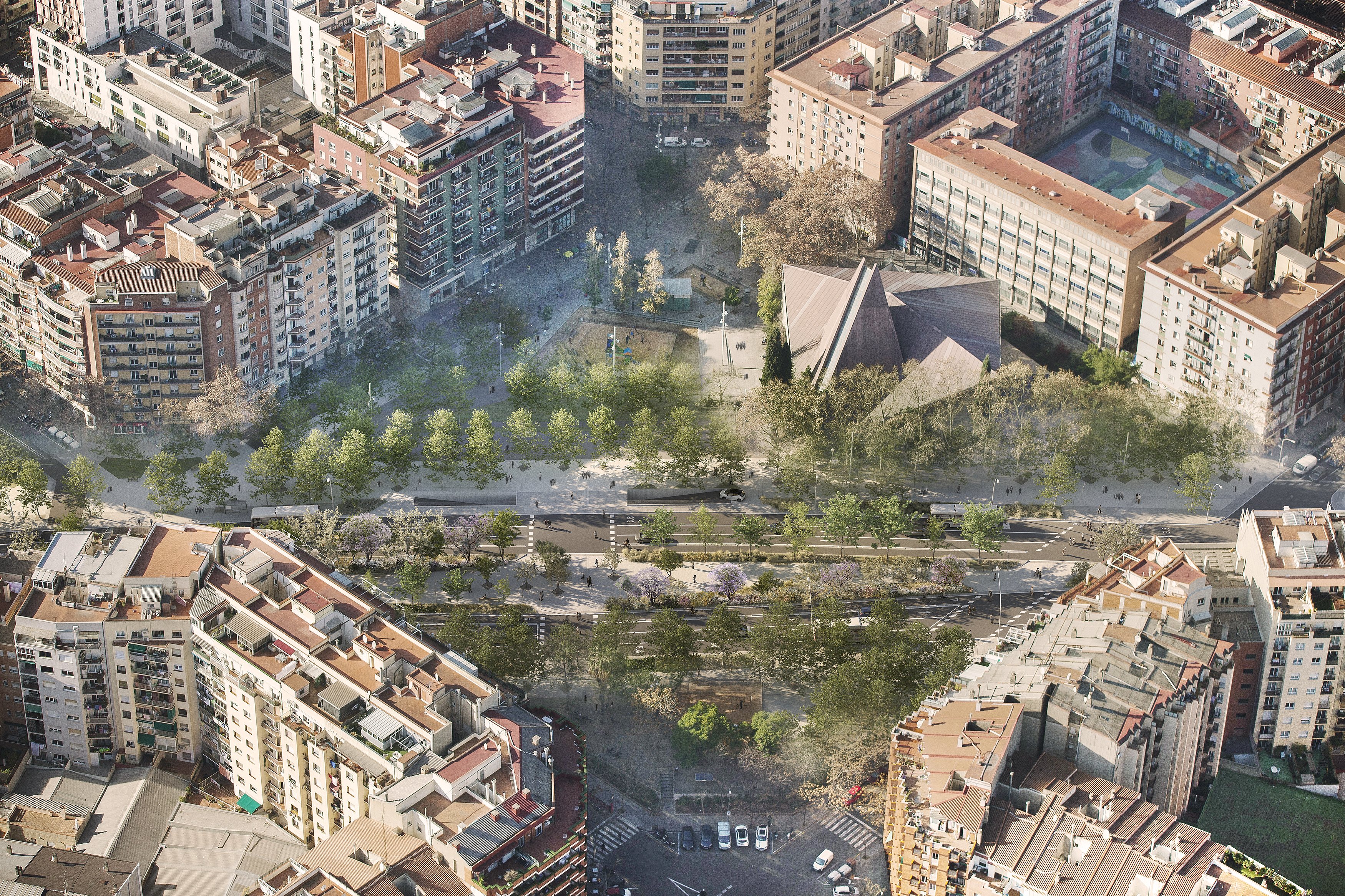 Les obres de l'avinguda Meridiana de Barcelona continuen a partir del 21 de novembre