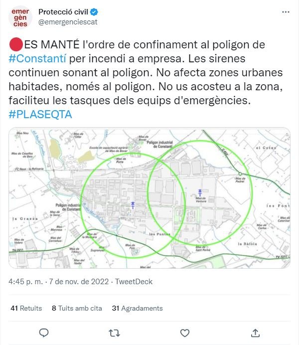 TUIT bomberos confinamiento constanti TUIT bomberos confinamiento constanti