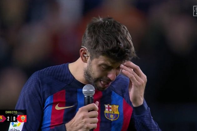 Gerard Pique llora DAZN Gerard Pique llora DAZN