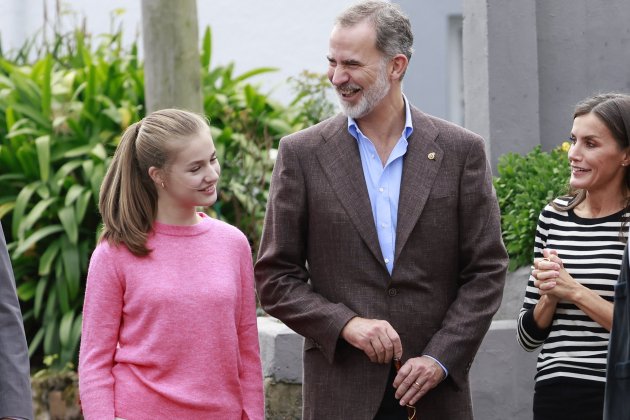 Felipe y Leonor sonríen en Asturias 2022 GTRES